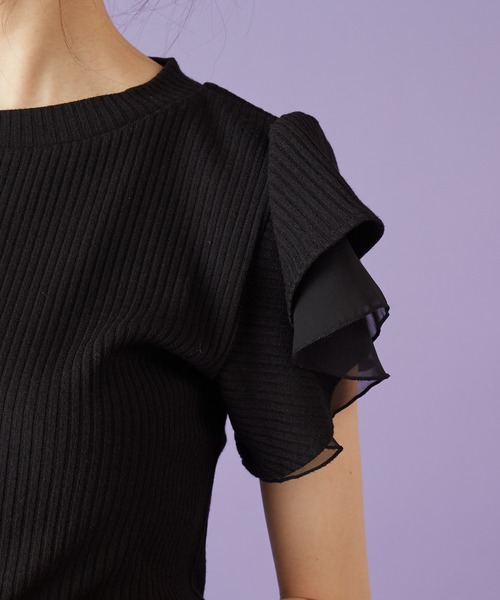 MIIA（ミーア）の「プチハイネックカットソー（Tシャツ/カットソー・レディース・ブラック/ベージュ/ボルドー/パープル/パープル系その他・FREE）」の18枚目の写真