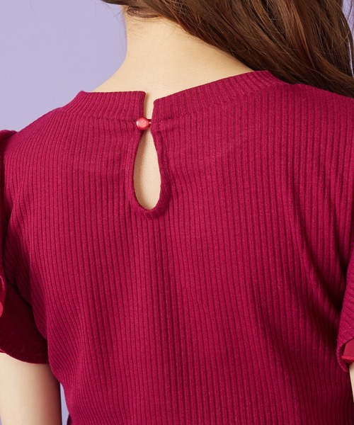 MIIA（ミーア）の「プチハイネックカットソー（Tシャツ/カットソー・レディース・ブラック/ベージュ/ボルドー/パープル/パープル系その他・FREE）」の10枚目の写真