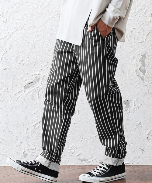 MinoriTY（マイノリティ）の「メンズ総柄シェフパンツ（その他パンツ・メンズ・その他1/その他/ストライプ・M/L）」の3枚目の写真