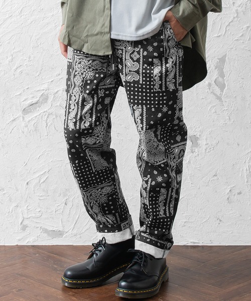 MinoriTY（マイノリティ）の「メンズ総柄シェフパンツ（その他パンツ・メンズ・その他1/その他/ストライプ・M/L）」の5枚目の写真