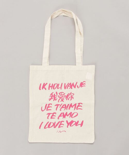 fridge(フリッジ)の「【.cvs × IZUMIDA LEE】IZUMIDA LEE トートバッグ I LOVE YOU(トートバッグ・レディース・ナチュラル・FREE)」の1枚目の写真