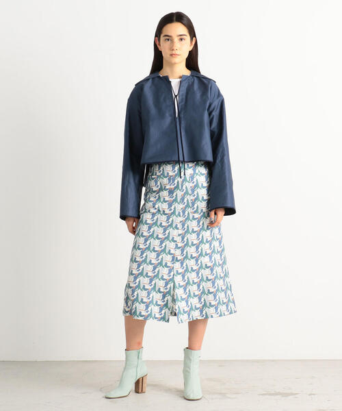 BACCA コットンモールスキンプルオーバースカートセット 