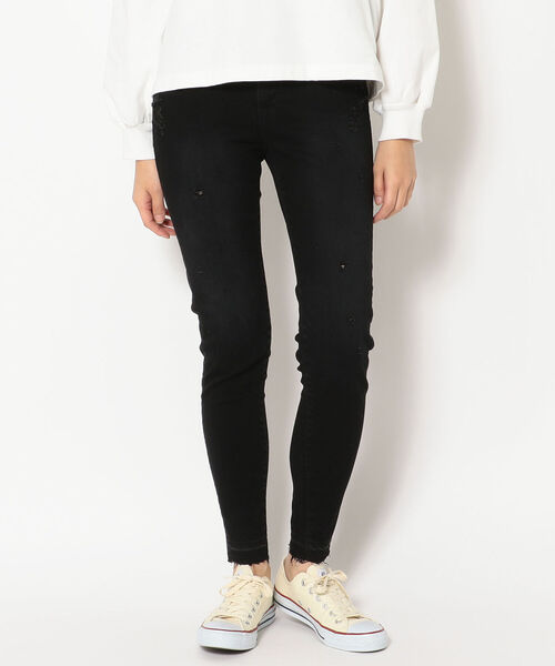 Surt サート デニムパンツ 裾ほどきスキニーデニム デニムパンツ パンツ 裾ほどきスキニーデニム 785 を購入できます B 2nd Surt サート のファッション