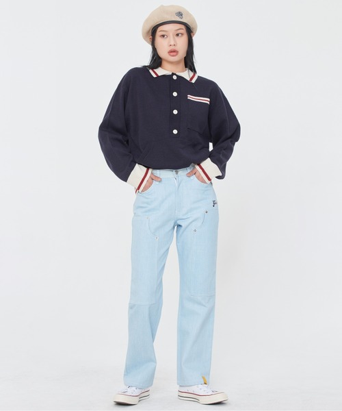 ROMANTIC CROWN(ロマンティッククラウン)の「【ROMANTIC CROWN】BUTTON UP KNIT SWEATER / ロマンティッククラウン ボタンアップ ニット セーター(ニット/セーター・メンズ・ネイビー/オートミール・MEDIUM/LARGE/SMALL/X-LARGE)」の11枚目の写真