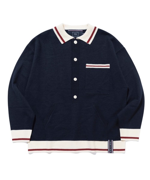 ROMANTIC CROWN(ロマンティッククラウン)の「【ROMANTIC CROWN】BUTTON UP KNIT SWEATER / ロマンティッククラウン ボタンアップ ニット セーター(ニット/セーター・メンズ・ネイビー/オートミール・MEDIUM/LARGE/SMALL/X-LARGE)」の13枚目の写真