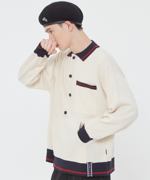 ROMANTIC CROWN(ロマンティッククラウン)の「【ROMANTIC CROWN】BUTTON UP KNIT SWEATER / ロマンティッククラウン ボタンアップ ニット セーター(ニット/セーター・メンズ・ネイビー/オートミール・MEDIUM/LARGE/SMALL/X-LARGE)」の22枚目の写真