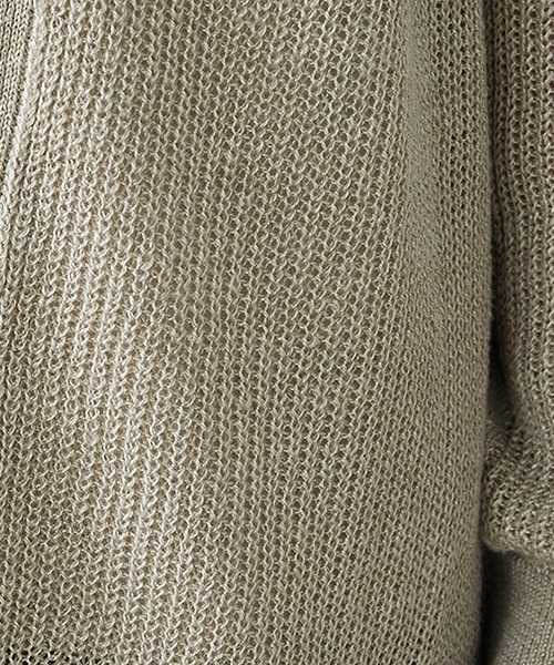 COMME CA ISM(コムサイズム)の「ノルマンディーリネン ロング ニットカーディガン(カーディガン/ボレロ・レディース・ベージュ・FREE)」の8枚目の写真