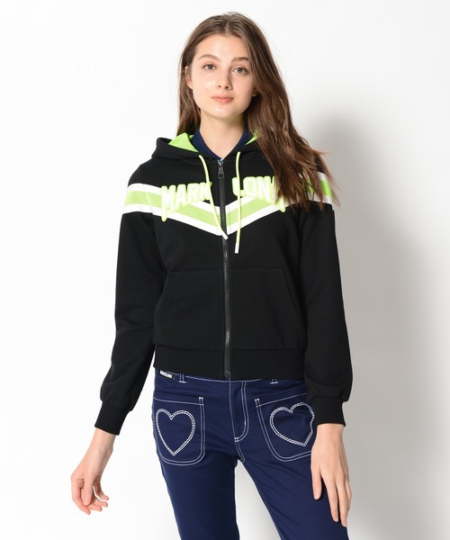 MARK & LONA（マークアンドロナ）の「Pont Neuf Zip Hoody | WOMEN（パーカー・レディース・ホワイト/ブラック・36/38）」の2枚目の写真