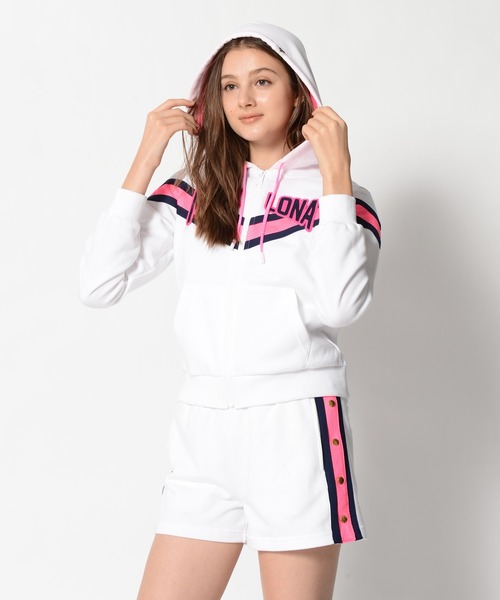 MARK & LONA（マークアンドロナ）の「Pont Neuf Zip Hoody | WOMEN（パーカー・レディース・ホワイト/ブラック・36/38）」の3枚目の写真