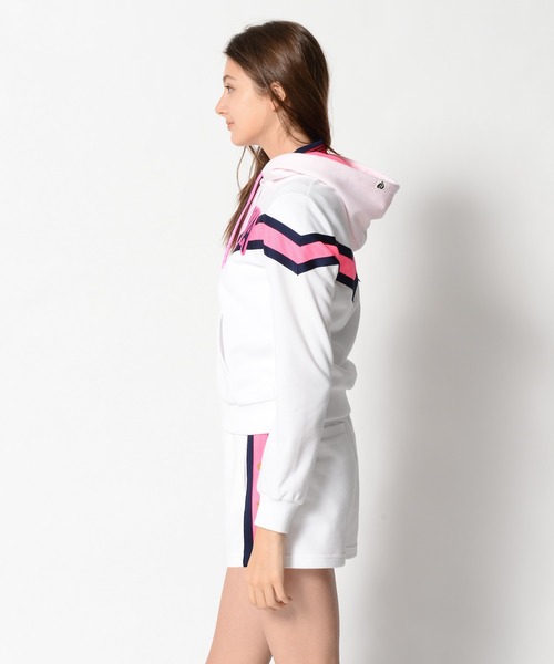 MARK & LONA（マークアンドロナ）の「Pont Neuf Zip Hoody | WOMEN（パーカー・レディース・ホワイト/ブラック・36/38）」の15枚目の写真