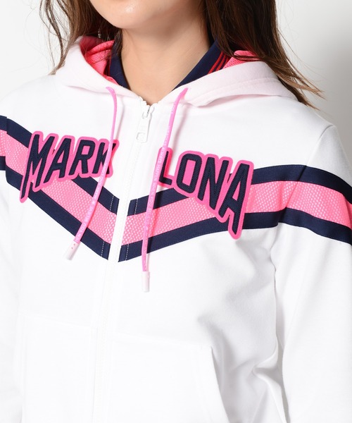 MARK & LONA（マークアンドロナ）の「Pont Neuf Zip Hoody | WOMEN（パーカー・レディース・ホワイト/ブラック・36/38）」の6枚目の写真