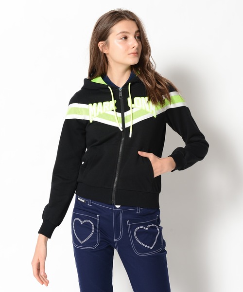 MARK & LONA（マークアンドロナ）の「Pont Neuf Zip Hoody | WOMEN（パーカー・レディース・ホワイト/ブラック・36/38）」の4枚目の写真