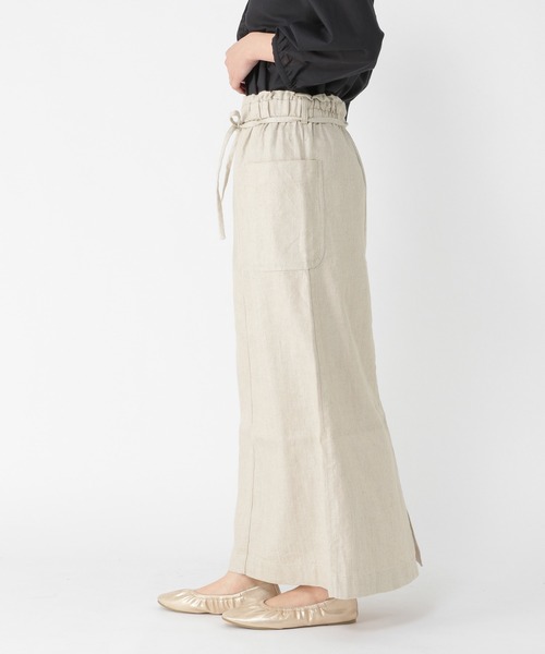 studio CLIP（スタディオクリップ）の「エプロン風マキシスカート（スカート・レディース・アイボリー/カーキ・MEDIUM/LARGE）」の12枚目の写真