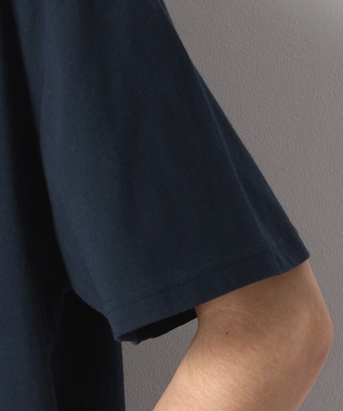 Purple&Yellow（パープルアンドイエロー）の「バックプリント 半袖Ｔシャツ（Tシャツ/カットソー・メンズ・ブラック/イエロー/ネイビー/レッド/グリーン/ホワイト・MEDIUM/SMALL/LARGE）」の9枚目の写真