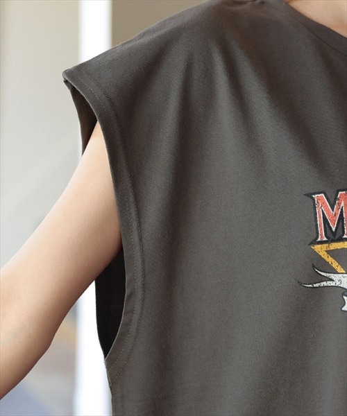 DONOBAN(ドノバン)の「イーグルフレンチスリーブTEE(Tシャツ/カットソー・レディース・ライトベージュ/チャコール・M)」の16枚目の写真