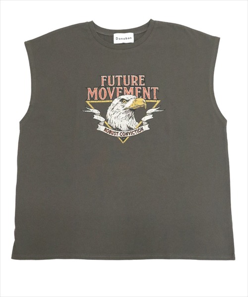 DONOBAN(ドノバン)の「イーグルフレンチスリーブTEE(Tシャツ/カットソー・レディース・ライトベージュ/チャコール・M)」の19枚目の写真