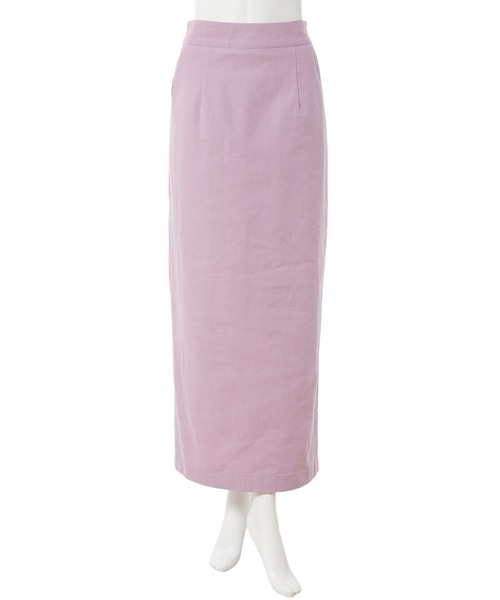 fifth（フィフス）の「【スタイリストプロデュース】綿麻タイトスカート（スカート・レディース・ベージュ/ブラウン/ラベンダー・MEDIUM/SMALL）」の4枚目の写真