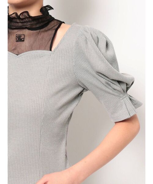 EATME（イートミー）の「CUT OUTリブTOP（Tシャツ/カットソー