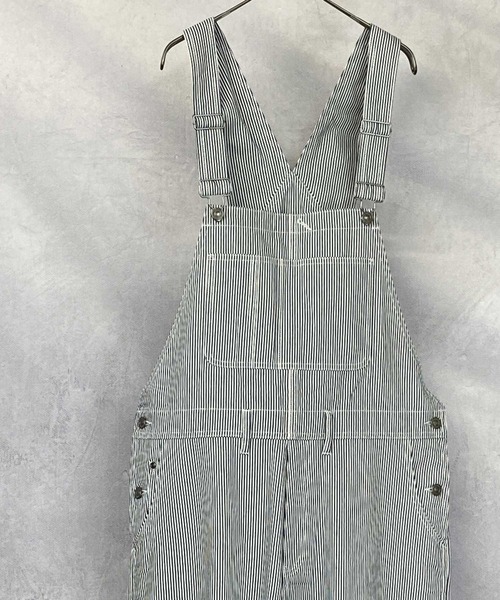 BLUE MEN TRIP（ブルーメントリップ）の「10ozデニム ワイドシルエット オーバーオール（サロペット/オーバーオール・メンズ・ブラック/インディゴブルー/キナリ/ワンウォッシュ/ケミカルウォッシュ/ストライプ・L/M/S）」の8枚目の写真