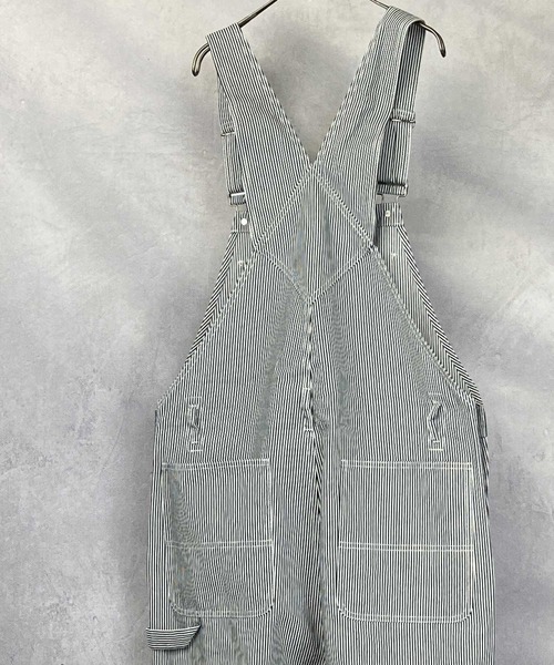 BLUE MEN TRIP（ブルーメントリップ）の「10ozデニム ワイドシルエット オーバーオール（サロペット/オーバーオール・メンズ・ブラック/インディゴブルー/キナリ/ワンウォッシュ/ケミカルウォッシュ/ストライプ・L/M/S）」の16枚目の写真