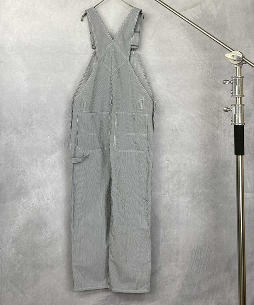 BLUE MEN TRIP（ブルーメントリップ）の「10ozデニム ワイドシルエット オーバーオール（サロペット/オーバーオール・メンズ・ブラック/インディゴブルー/キナリ/ワンウォッシュ/ケミカルウォッシュ/ストライプ・L/M/S）」の12枚目の写真