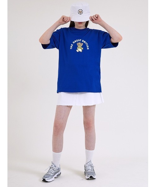 muahmuah(ムーアムーア)の「『muah muah/ムーアムーア』×『teddy bear/テディベア』Running Bareline Short-sleeved T-shirt/ランニングテディベア半袖Tシャツ(Tシャツ/カットソー・レディース・ホワイト/ブラック/ブルー/ネイビー/パープル・FREE)」の19枚目の写真