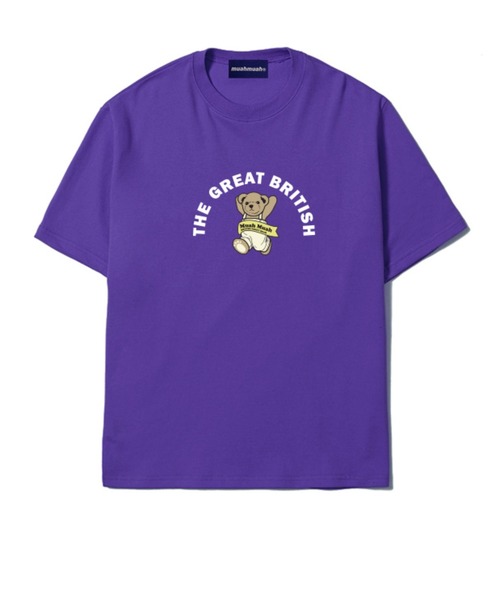muahmuah(ムーアムーア)の「『muah muah/ムーアムーア』×『teddy bear/テディベア』Running Bareline Short-sleeved T-shirt/ランニングテディベア半袖Tシャツ(Tシャツ/カットソー・レディース・ホワイト/ブラック/ブルー/ネイビー/パープル・FREE)」の17枚目の写真