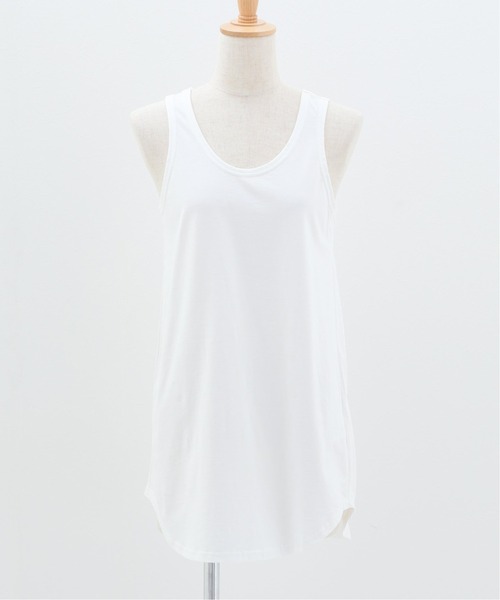 SLOBE IENA（スローブイエナ）の「ベーシックタンクトップ【手洗い可能】◆（タンクトップ・レディース・ホワイト・FREE）」の6枚目の写真