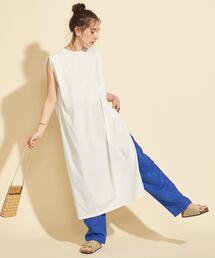 BEAUTY&YOUTH UNITED ARROWS | BY∴ コットンサイドスリットノースリーブワンピース(ワンピース)