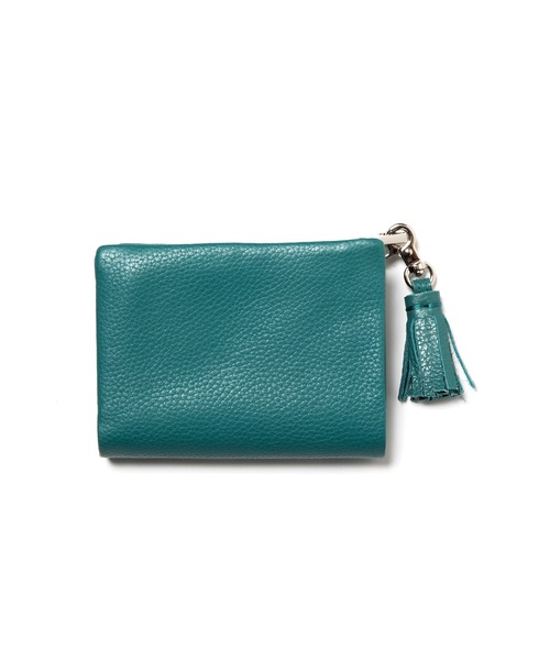 Beau're(ヴュレ)の「BEAURE ヴュレ カウレザー 二つ折り 財布(財布・レディース・スモークピンク/ホワイト/ゴールド/シルバー/ブルー系その他/サックスブルー/ブラック/グリーン/ライトイエロー/ベージュ/レンガ/ラベンダー/ダークグリーン/キャメル/カーキブラウン/オリーブ/オレンジ・FREE/SMALL)」の5枚目の写真