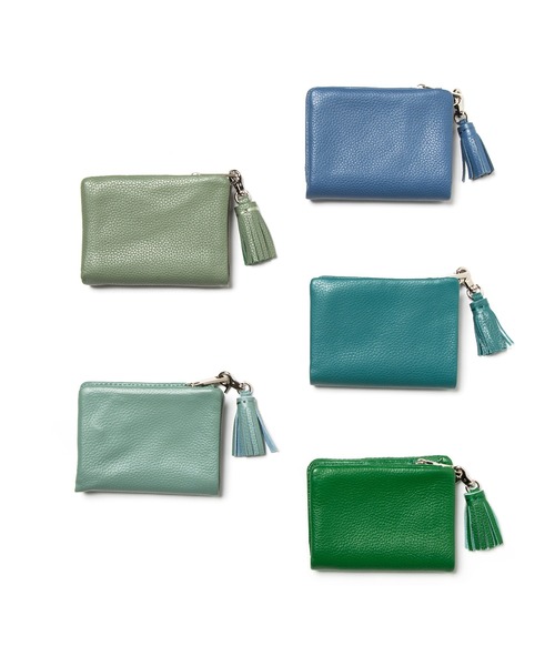 Beau're(ヴュレ)の「BEAURE ヴュレ カウレザー 二つ折り 財布(財布・レディース・スモークピンク/ホワイト/ゴールド/シルバー/ブルー系その他/サックスブルー/ブラック/グリーン/ライトイエロー/ベージュ/レンガ/ラベンダー/ダークグリーン/キャメル/カーキブラウン/オリーブ/オレンジ・FREE/SMALL)」の22枚目の写真