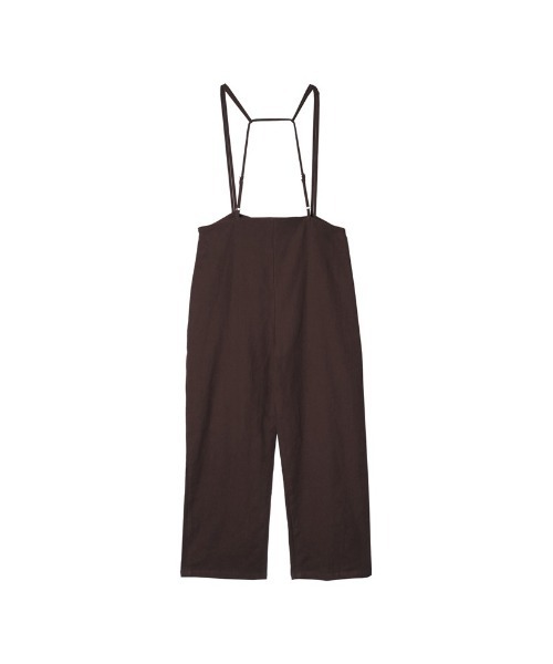 Re:EDIT(リエディ)の「リネンタッチダブルストラップストレートサロペット(サロペット/オーバーオール・レディース・キャメル/ダークブラウン/アイボリー・SHORT/LARGE/MEDIUM)」の22枚目の写真
