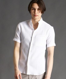 MONSIEUR NICOLE | サッカーストレッチ半袖シャツ(シャツ/ブラウス)