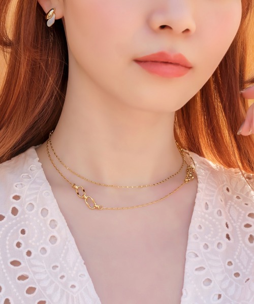 Phoebe（フィービィー）の「マルチwayニュアンスムードチェーンネックレス（ネックレス・レディース・ゴールド・FREE）」の8枚目の写真