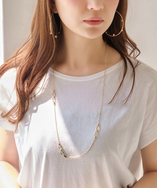 Phoebe（フィービィー）の「マルチwayニュアンスムードチェーンネックレス（ネックレス・レディース・ゴールド・FREE）」の13枚目の写真