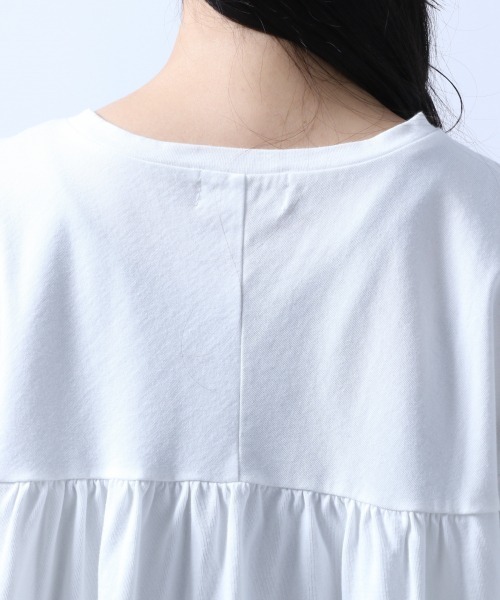 HARE（ハレ）の「ピグメントカタアキTシャツ(HARE)（Tシャツ/カットソー・レディース・オフホワイト/ブラック/パープル/グリーン・FREE）」の14枚目の写真