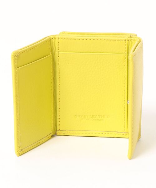 LBC（エルビーシー）の「リサイクルレザー三つ折り財布（財布・レディース・ベージュ/イエロー/ミント/その他21/ブラック・FREE）」の6枚目の写真