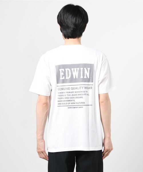 EDWIN(エドウィン)の「EDWIN エドウィン プリント半袖Tシャツ(Tシャツ/カットソー・メンズ・ホワイト・M/XL/L)」の2枚目の写真