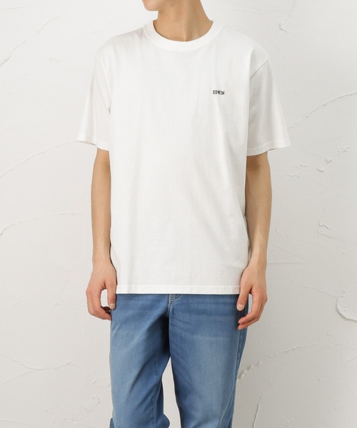 EDWIN(エドウィン)の「EDWIN エドウィン プリント半袖Tシャツ(Tシャツ/カットソー・メンズ・ホワイト・M/XL/L)」の1枚目の写真