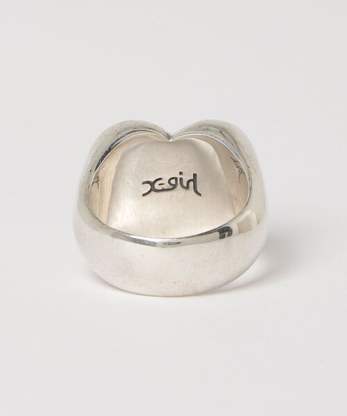 X-girl（エックスガール）の「GIRLY LOGO RING（リング・レディース・B/C・11/13/9）」の3枚目の写真