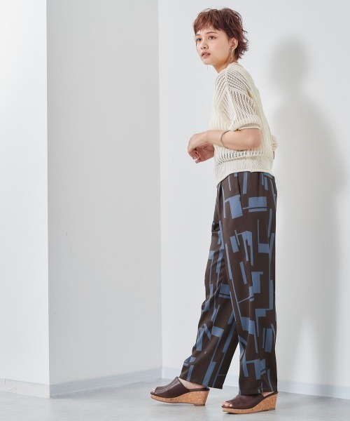 cepo（セポ）の「ジオメトリック柄パンツ（その他パンツ・レディース・ブラウン/オフホワイト・M）」の14枚目の写真