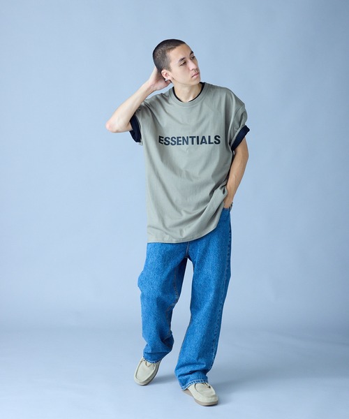 FOG ESSENTIALS（エフオージーエッセンシャルズ）の「FOG ESSENTIALS/エッセンシャルズ FRONT LOGO BOXY TEE SS Tシャツ 半袖 ロゴT ビックシルエット（Tシャツ/カットソー・メンズ・ブラック/タン/ホワイト/ダークネイビー/ブラウン/ベージュ/グレー/クリーム/アッシュ/スミクロ・S/L/XL/M）」の11枚目の写真