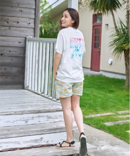 BILLABONG（ビラボン）の「BILLABONG/ビラボン  水陸両用ボタニカル柄ショートパンツ   BB013-504（水着・レディース・ブラック系その他/マルチ/ブルー系その他/サックスブルー系・M/L）」の13枚目の写真