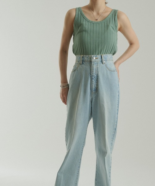 CIAOPANIC（チャオパニック）の「【SCENE by ciaopanic/シーン バイ チャオパニック】ベーシックリブタンクトップ/WEB・一部店舗限定（タンクトップ・レディース・ダークブラウン/グリーン/キャメル・FREE）」の13枚目の写真