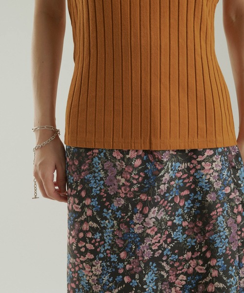 CIAOPANIC（チャオパニック）の「【SCENE by ciaopanic/シーン バイ チャオパニック】ベーシックリブタンクトップ/WEB・一部店舗限定（タンクトップ・レディース・ダークブラウン/グリーン/キャメル・FREE）」の7枚目の写真