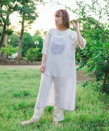 空をみあげるシアーキャミワンピース