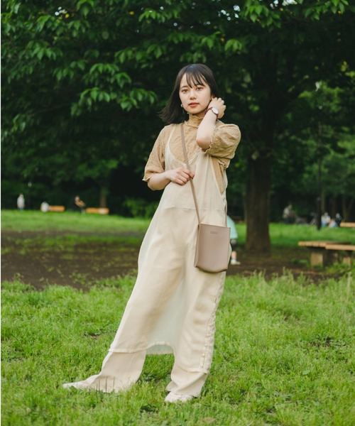 nemne store(ネンネストア)の「空をみあげるシアーキャミワンピース(ワンピース・レディース・オフホワイト/オレンジ/ライトグリーン/ラベンダー・フリー)」の11枚目の写真
