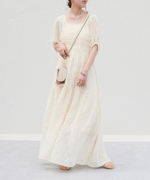 DISCOAT | JQレースシャーリングワンピース(ワンピース)