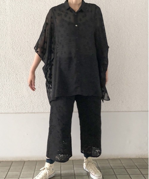 大手通販 セール スターカットポンチョシャツ シャツ ブラウス World Wide Love ワールドワイドラブ のファッション 人気商品 Arenatheatre Net