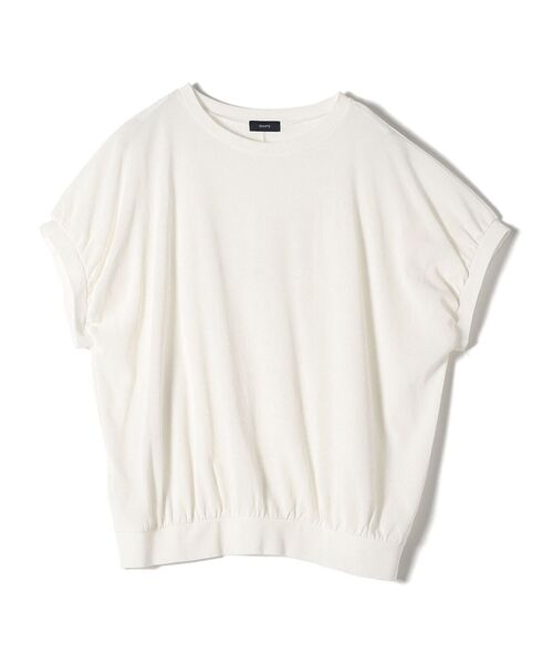 SHIPS（シップス）の「コットンラッセルプルオーバー◆（Tシャツ/カットソー・レディース・ブラック/オフホワイト/カーキ/グリーン・ONE SIZE）」の5枚目の写真